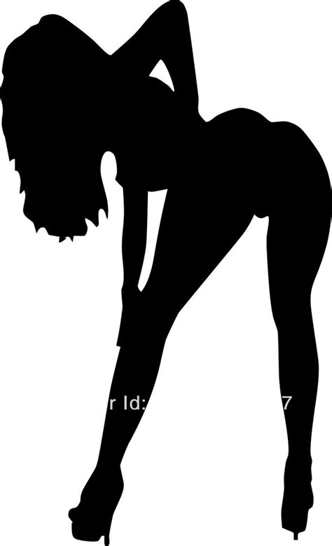 Interieurinrichting Pin up Girl Mudflap girl Silhouette Decal sulbiotec ...