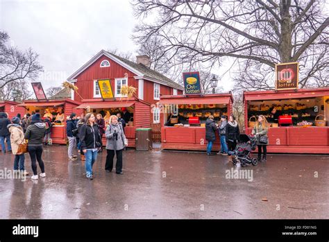 Christmas Market Skansen Stock Photo - Alamy