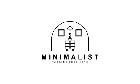 Minimalist furniture logo, line art furniture logo vector 10847781 ...