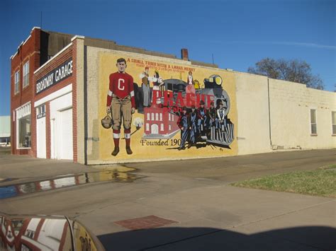 Prague, OK : Jim Thorpe mural photo, picture, image (Oklahoma) at city-data.com