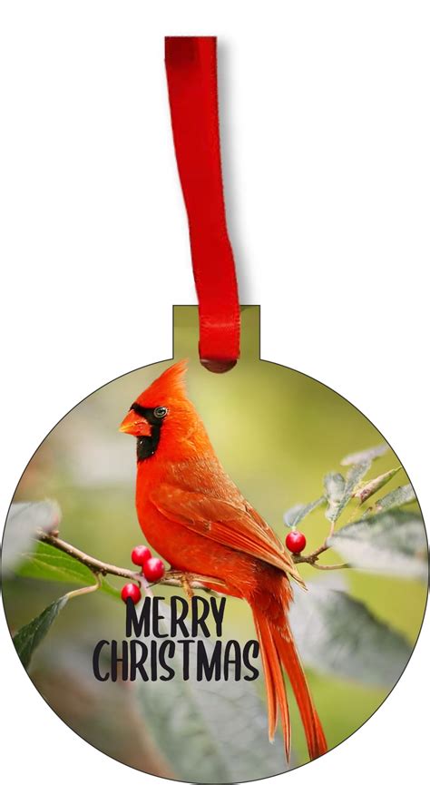 Cardinal Xmas Ornament Red Cardinal Bird Christmas Ornaments Christmas ...