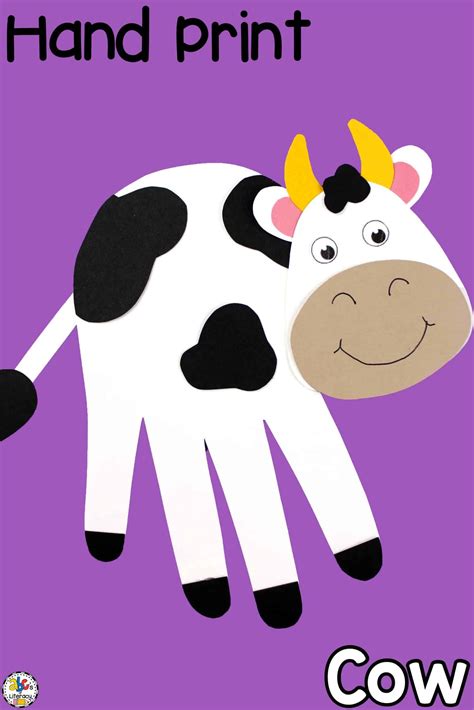 Cow Craft Template - Printable Kids Entertainment