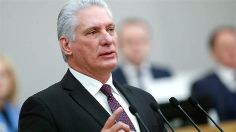 President of the Republic of Cuba Miguel Díaz-Canel Bermúdez addressed ...