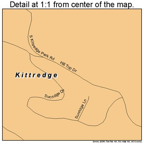 Kittredge Colorado Street Map 0841065