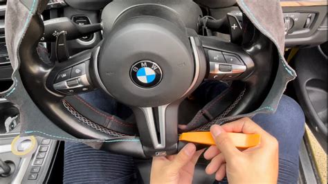 how to DIY steering wheel cover for BMW M-sport in nappa leather ...