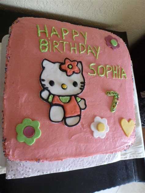 Sophia's Hello Kitty Birthday Cake I | Chocolate and Yellow … | Flickr