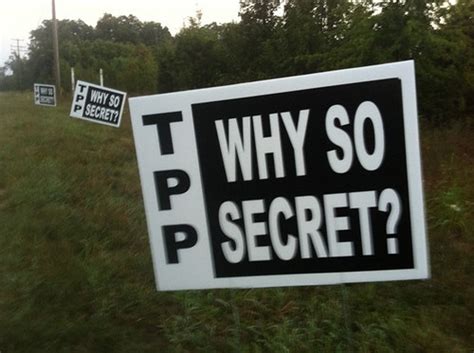 tpp why so secret? | These yard signs were placed in front o… | Flickr