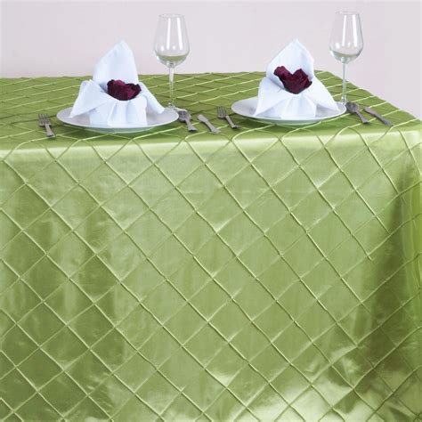 Apple Green 90x156" Pintuck Tablecloths | Tablecloths Factory ...