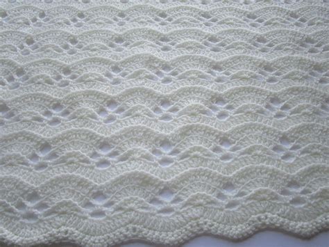 Crochet Blanket Pattern Large Fan Stitch Crochet Afghan