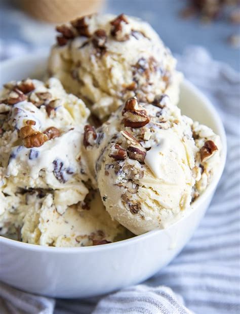 This homemade butter pecan ice cream is rich and creamy, with a nice custard based ice cream ...