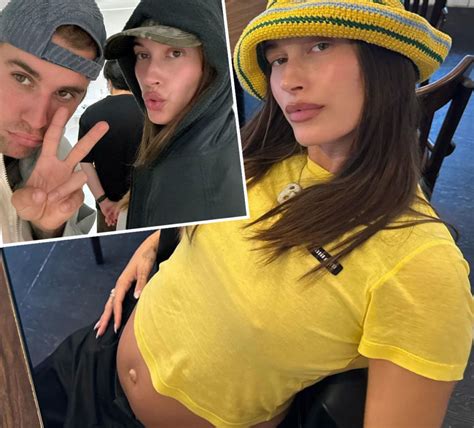 Pregnancy Style! Hailey Bieber Shows Off Baby Bump In Sexy Bikini ...