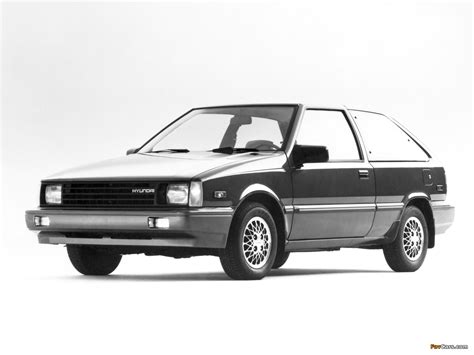 Pictures of Hyundai Excel 3-door US-spec (X1) 1985–87 (1280x960)