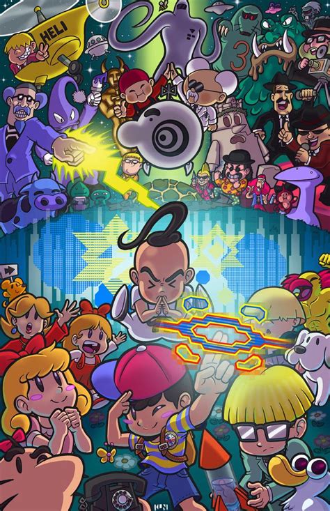 Earthbound! (1 of 2) by BallBots | Mother art, Mother games, Nintendo ...