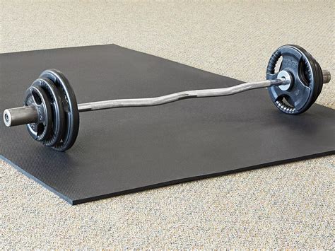 Rubber Gym Mat - 1/2" thick, 4 x 6' H-5139 - Uline