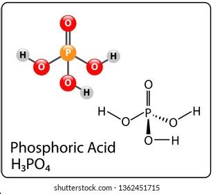 Phosphoric Acid Molecule Structure Stock Vector (Royalty Free ...