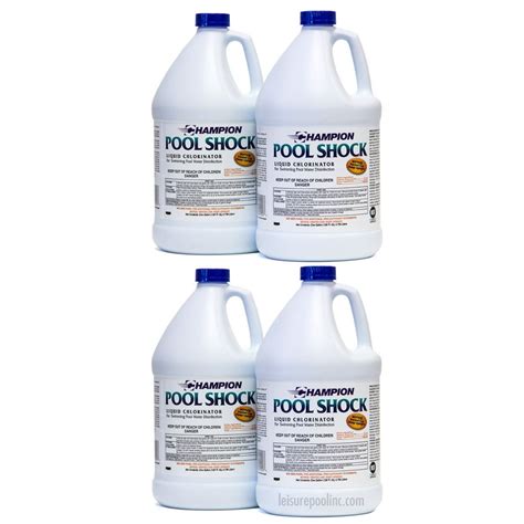 1 Case (4 Gallons) | Liquid Chlorine Pool Shock, Commercial Grade - 12. ...