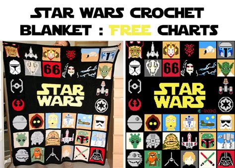 Star Wars crochet blanket : free charts and explanations ! | Ahookamigurumi