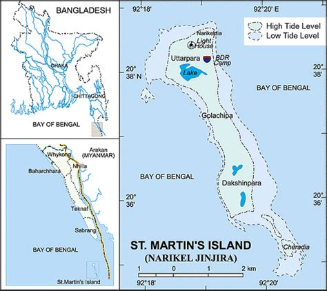 Map of Saint Martin's Island in Bangladesh | Download Scientific Diagram