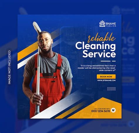 Premium PSD | Reliable cleaning services square flyer or instagram ...