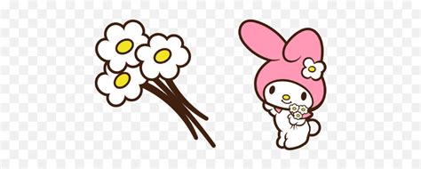 My Melody And Flowers Cursor - My Melody Cursor Png,Keroppi Icon - free transparent png images ...