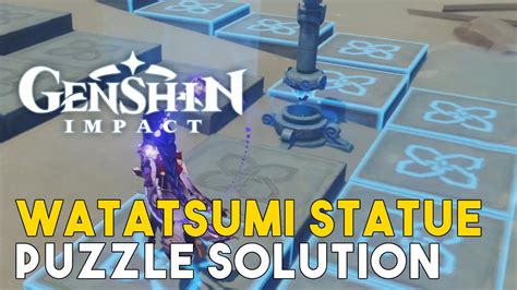 Genshin Impact Watatsumi Statue Puzzle Solution - Genshin Impact videos