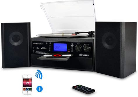 DIGITNOW! Platine Vinyle Bluetooth USB mp3 et Fonction Encodage Classique Lecteur CD avec CD ...