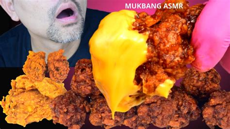 Asmr mukbang chicken,long sausage,Asmr eating,asmr mukbang korean