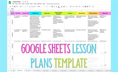 Weekly Lesson Plan Template Google Docs