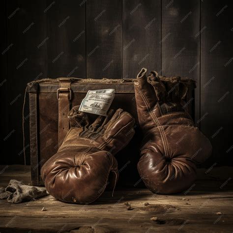 Premium AI Image | Vintage boxing gloves