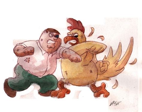 Peter vs. Giant Chicken | Giant chicken, Tv animation, Art