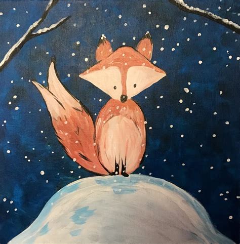 Ardenwald Snowy Fox Painting Class Thursday, January 11 2pm SOLD OUT