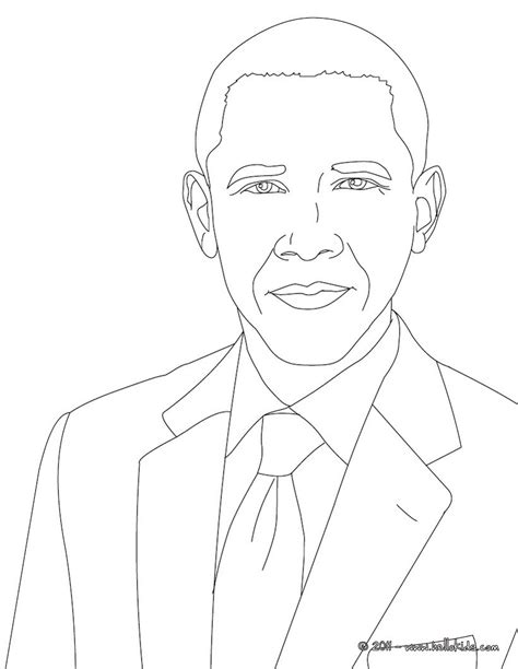 Barack Obama Coloring Page - Coloring Home