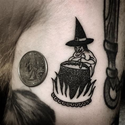 15 tiny witch tattoos that are pure magic | Witch tattoo, Tattoos, Cool tattoos