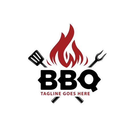 Barbecue Logo Bbq Logotype Fire Concept Stock Vector (Royalty Free) 1445675237 | Shutterstock ...