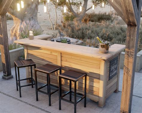 DIY outdoor bar plans - DIY projects plans