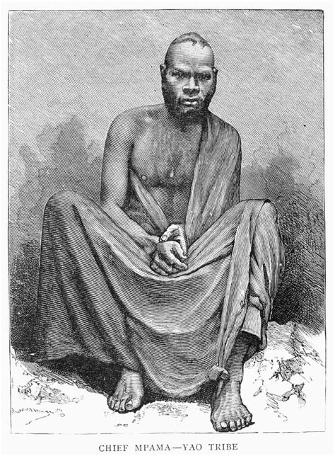 Africa Yao Chief 1889 Nchief Mpama Of The Yao Nyasaland (Present-Day ...