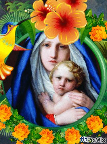 Maria and Hài Nhi Blessed Mother Mary, Blessed Virgin Mary, Mother Gif ...