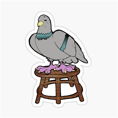 "Stool Pigeon" Sticker for Sale by dirtycitypigeon | Redbubble