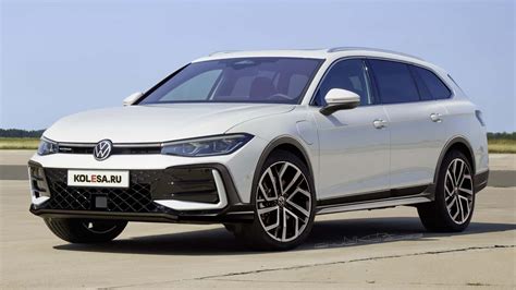 2024 Volkswagen Passat Alltrack Rendering Imagines The Jacked-Up Wagon