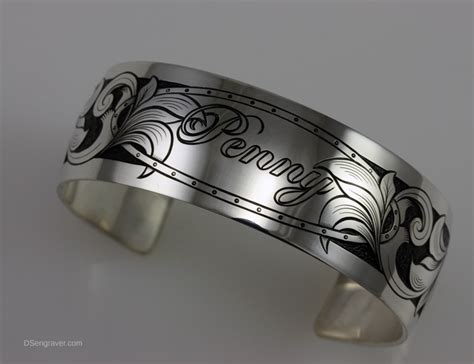 Hand Engraved Silver Bracelet - DAVID SHEEHAN ~ ENGRAVERDAVID SHEEHAN ~ ENGRAVER