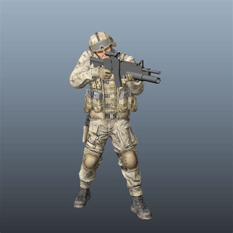 Marine Special Forces Soldier 3D model Download for Free