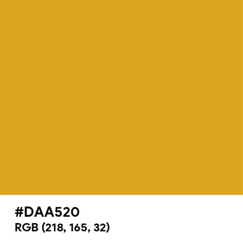 Goldenrod color hex code is #DAA520