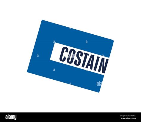 Costain Group, rotated logo, white background B Stock Photo - Alamy