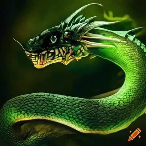 Green snake dragon