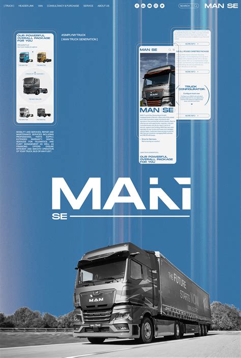 MAN SE | Corporate website | Redesign :: Behance