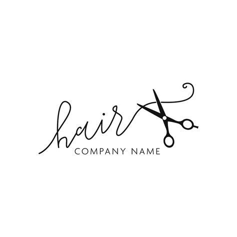Hair Salon Scissors Simple Logo Bespoke Logo Template Design: Business Logo, Company Branding ...