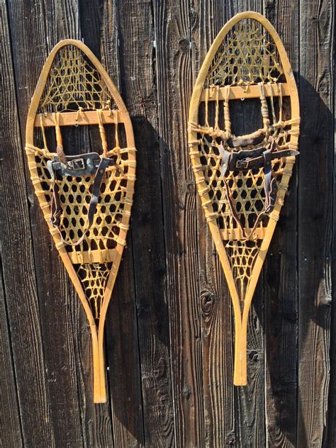 Vintage Wooden Snowshoes - Canada - VintageWinter