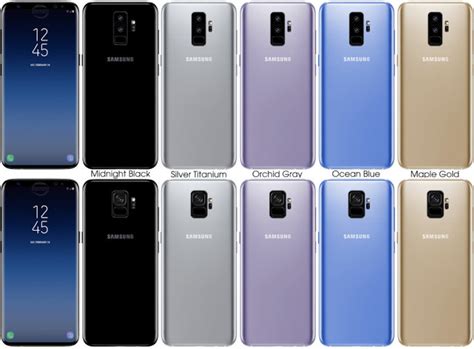 Samsung Galaxy S9 and S9 + appeared on fresh renderings in five ...