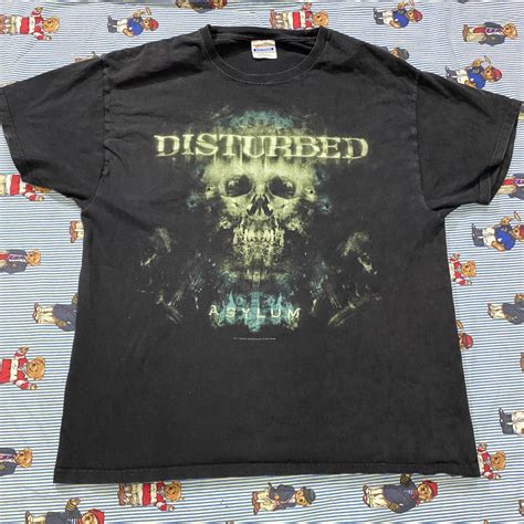 Disturbed 2011 Asylum Tour Graphic T Shirt Hanes,... - Depop