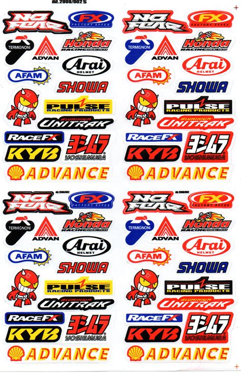 Sponsor sponsors logo sticker motorcycle scooter skateboard car tuning ...